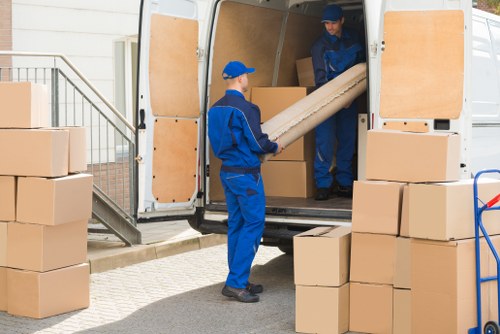 Removal team managing a house move in Crystal Palace