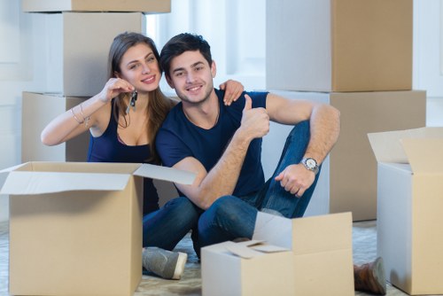 Local flat removal team handling furniture in Crystal Palace