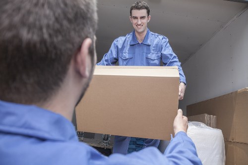 Student removals team helping with boxes and furniture in Crystal Palace