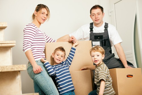 Organised packing boxes ready for a Crystal Palace home or office relocation