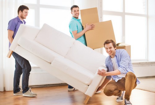 Packing and loading student belongings for a move in South London