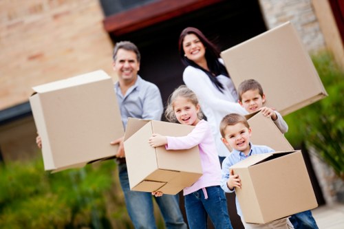 Organised unpacking support helping a local family settle in