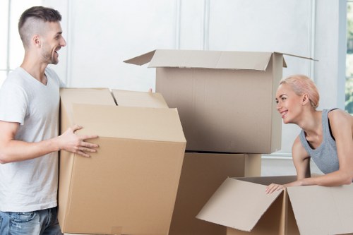 Packed boxes ready for a Crystal Palace apartment move