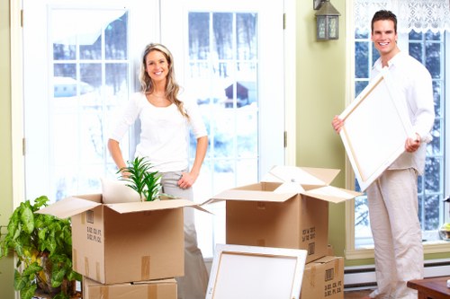 Moving large furniture through a residential area in Crystal Palace