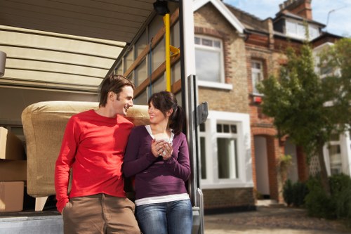 Moving van loaded for a family house move near Crystal Palace